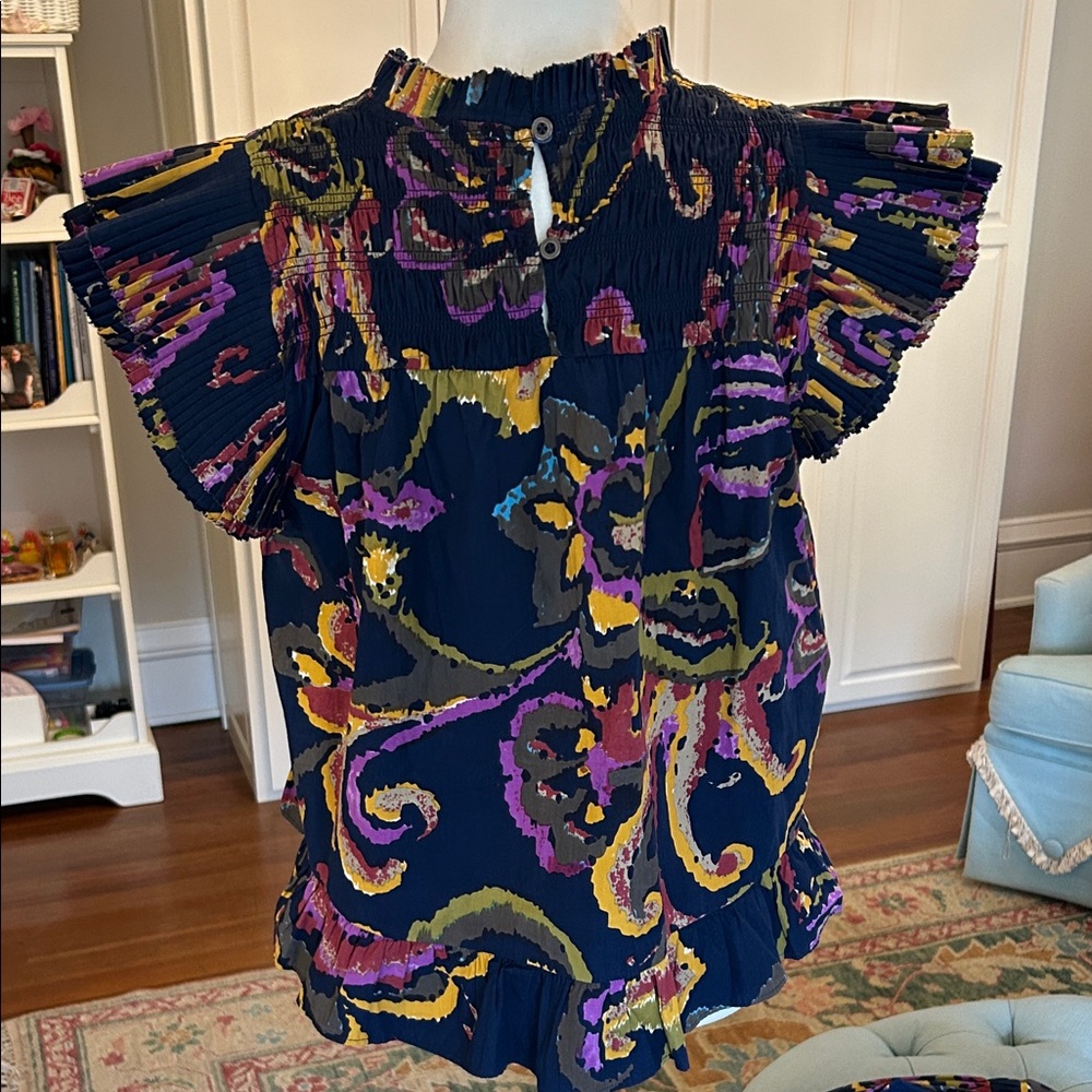 Love The Label Floral Ruffle Sleeve Top - Picture 2 of 10